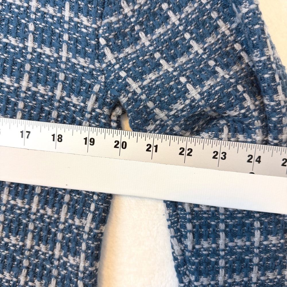 Talbots Pure Merino Wool Cardigan Classic Plaid Button Front M Old Money Capsule - Picture 6 of 7